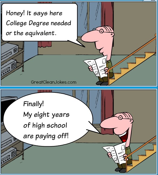 Flunking High School Cartoon