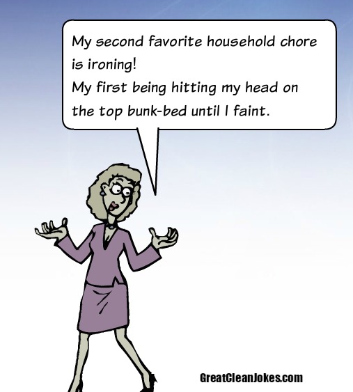 Household Chores Cartoon - Great Clean Jokes